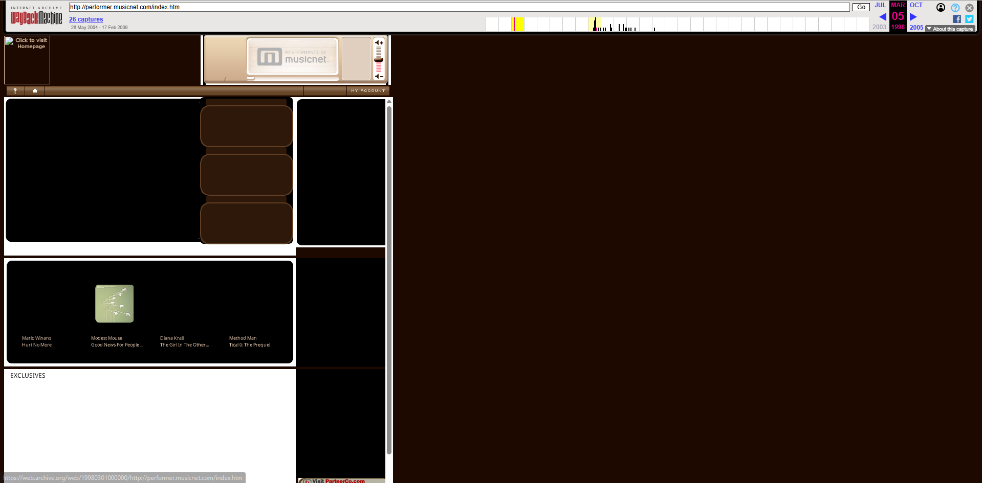 MusicNet Wayback Machine Ghost