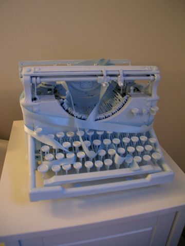 Blue Typewriter